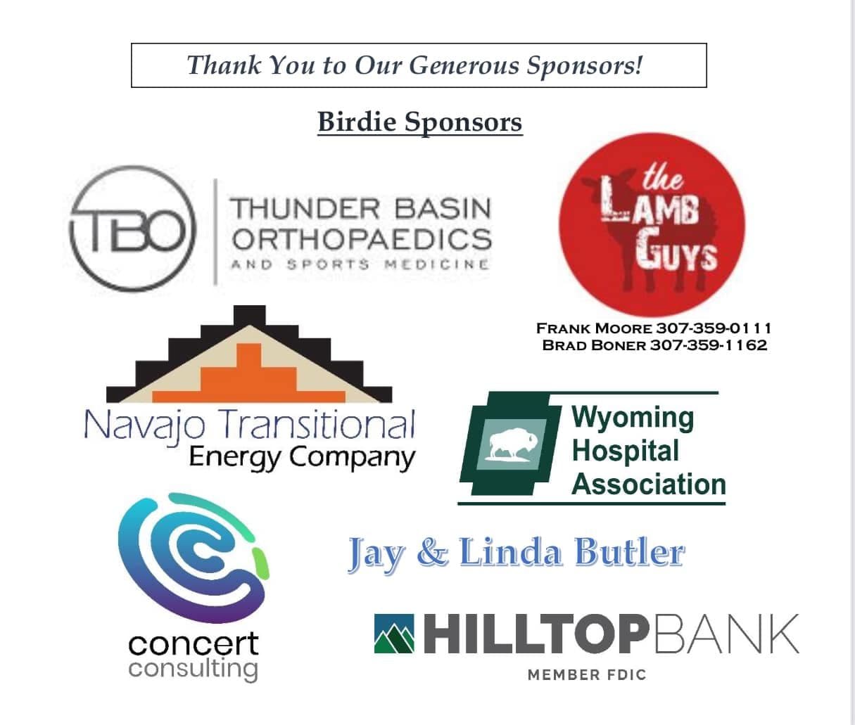 Sponsor list poster